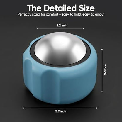 Cold Massage Roller Ball Ice Roller for Muscle Recovery-Blue - color: Blue