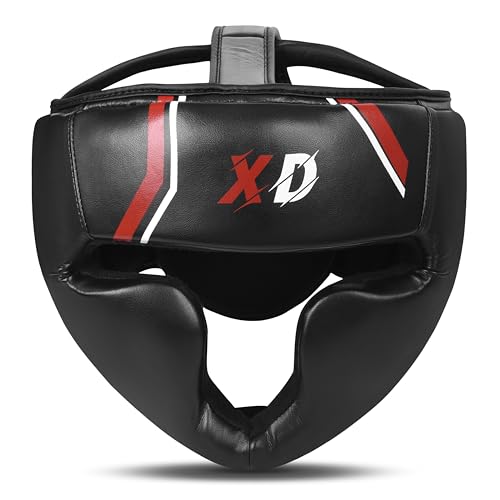 Boxing Headguard, Professional Training Headgear Protection Sparring Gym Training Workout MMA Muay Thai Kickboxing Training Helmet Small - XL