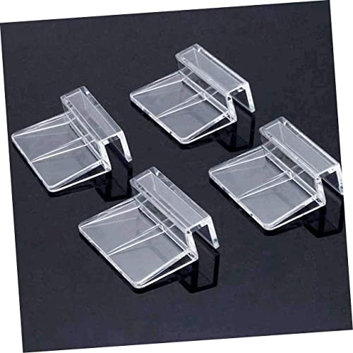 COLLBATH Fish Tank Cover Shelf Support Rack 10pcs Acrylic Lids Brackets for Betta Tank Stable Performance