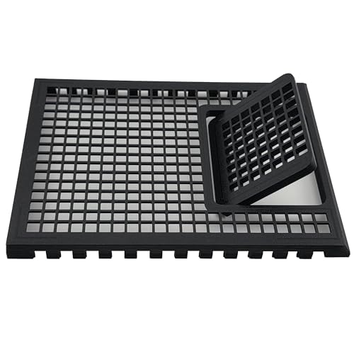Full Lid Kit for Fluval Spec V with Feeding Door and Chamber Lid, 5 Gallon, 19 Liter (Black)