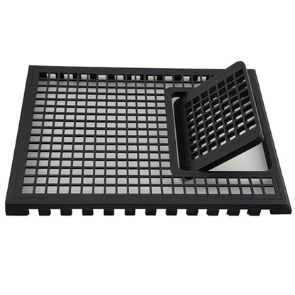 Full Lid Kit for Fluval Spec V with Feeding Door and Chamber Lid, 5 Gallon, 19 Liter (Black)