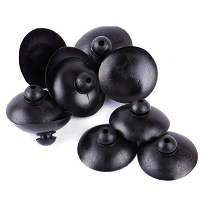 10pcs Soft Silicone Suction Cup Clip Sucker Holder Fish Aquarium Tank Pump Black New