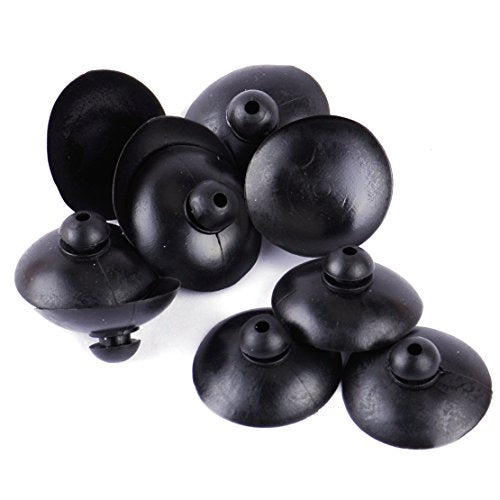 10pcs Soft Silicone Suction Cup Clip Sucker Holder Fish Aquarium Tank Pump Black New