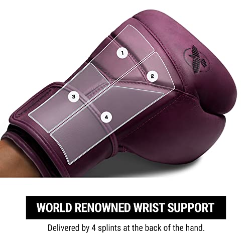 Hayabusa T3 LX Leather Boxing Gloves | Leather Boxing Gloves, Training Gloves Men and Women, Sparring Gloves, Heavy Bag Gloves, 16oz Boxing Gloves, Muay Thai Gloves - color: Wine, size: 14oz
