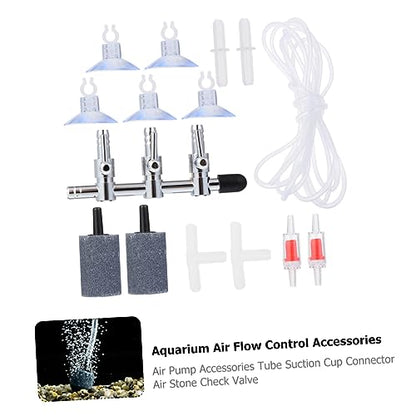 Cabilock Aquarium Air Pump Accessories Connection Tube Connector Gasket Kit for Fish Tank