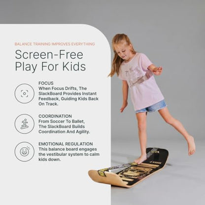 GIBBON SlackBoard, Balance Board Kids & Adults, Slackline Balance Trainer - color: Butterfly Plus - 2 Line