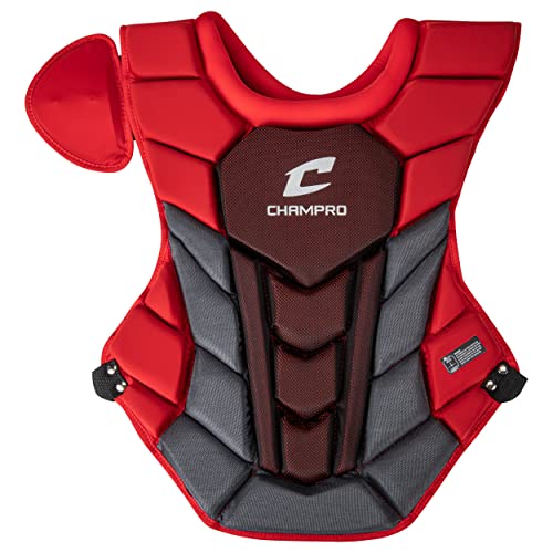 Champro Optimus Pro Plus Chest Protector - color: Scarlet, size: Intermediate (15.5")