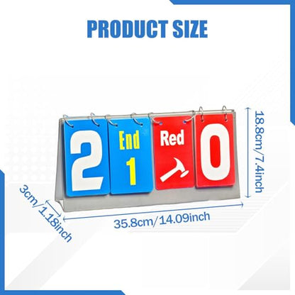 Tabletop Scoreboard Flip Number Score Board for Team Game Training