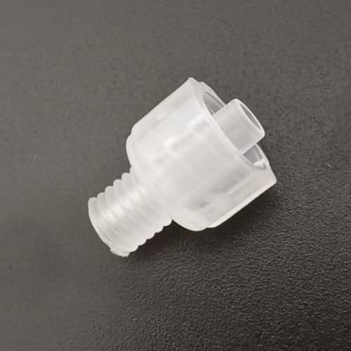 25PCS Threaded to Male Luer Fitting Luer Lock 1/4-28 UNF Male Thread Plastic Connect Adapter PP for Laboratory Biochemical Analytical Instruments, Food Machinery, Aquarium Equipment