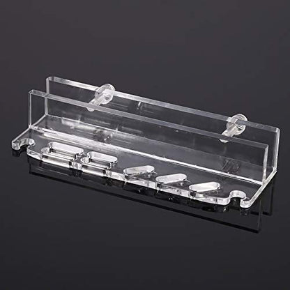 Fdit Acrylic Water Plants Grass Maintenance Tool Holder Aquarium Rack Organizer Fish Tweezers Scissors Storage Rack