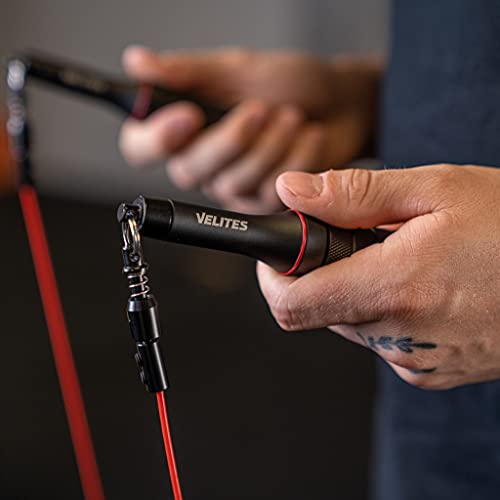 Velites - Earth 2.0 Replacement Jump Rope Cable - 4mm Standard Crossfit Speed Rope Wire for Fitness and Training - style: Speed Red 2.5 mm
