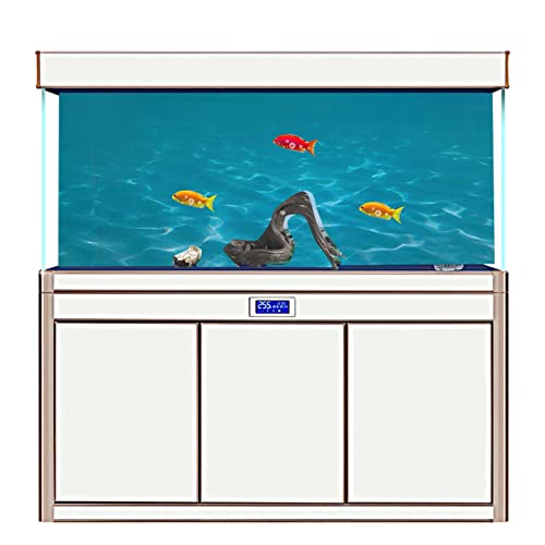 Jovenn Fish Tank Background Sticker, Sea Pattern PVC Odorless Aquarium Poster Toxic Free Self Adhesive Fade Resistant for Glass Tank 61 * 30CM