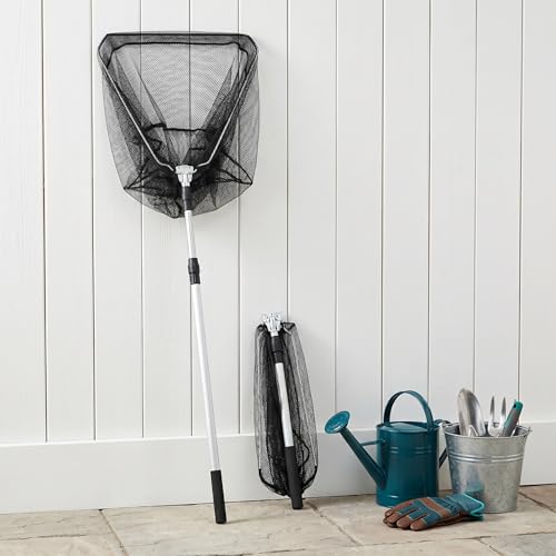 Telescopic Fishing Net with Handle, Collapsible Aluminum Dip Net for Minnows & Bait, Portable Minnow Net for Creek & Beach Fishing, Lightweight Fish Net for Outdoor Use