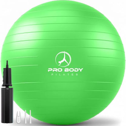 ProBody Pilates Yoga Ball - Gym Grade Exercise Ball - color: Green, size: XL: 27-30 inches/68-75 cm