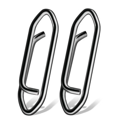 High Strength Fishing Snap Saltwater Stainless Connector Snaps Swivels Tackle Steel Power Fishing Clip Lure Quick Change Black Nickel
