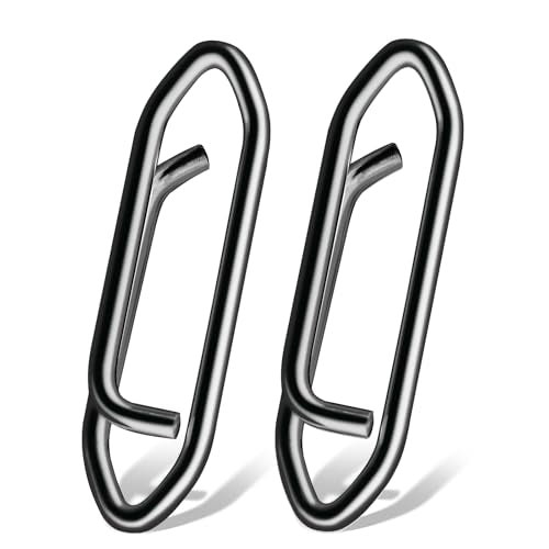 High Strength Fishing Snap Saltwater Stainless Connector Snaps Swivels Tackle Steel Power Fishing Clip Lure Quick Change Black Nickel