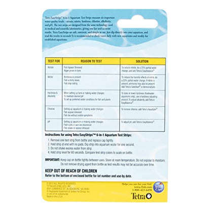 Tetra EasyStrips 6-in-1 Aquarium Test Strips, 400 Pack - size: 25 Count (Pack of 16)