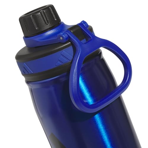 adidas Metal Water Bottle 600 mL | Double-Wall Insulated, Leak-Resistant Lid, BPA-Free, Durable, Workouts & Daily Use - color: Team Royal Blue/Black/M