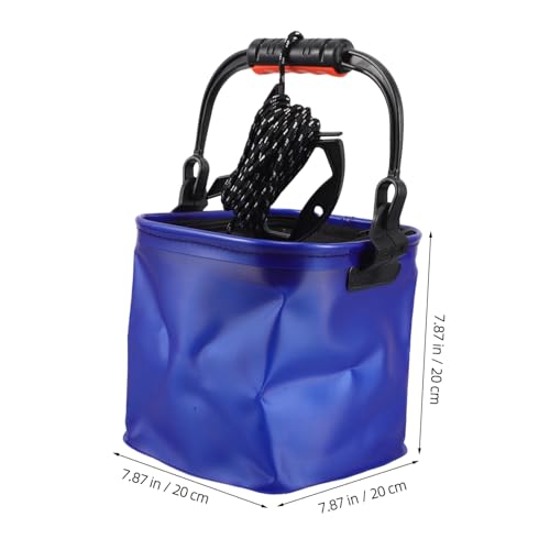 Mikikit Lightweight Eva Fishing Bucket Handle for Outdoor Camping Hiking and Live Fish Storage Portable Leak-resistant and Versatile Utility for Fishing and Travel