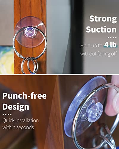 Pawfly 10 Pack Suction Cups 1.8 Inch, Small Rubber Suction Cups for Home Kitchen Bathroom Organization Christmas Decoration Window - style: 1.8 in 10pcs