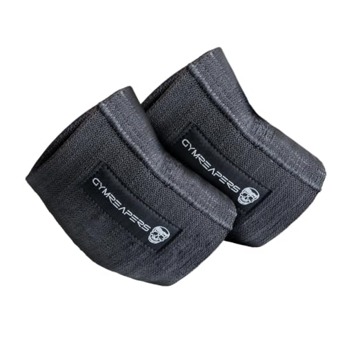 Gymreapers Elbow Compression Cuff for Weightlifting, Powerlifting – Support & Relief for Tendonitis, Stability, Tennis Elbow, Strength Training & Injury Recovery (Gray, 12") - color: Gray, size: 12"