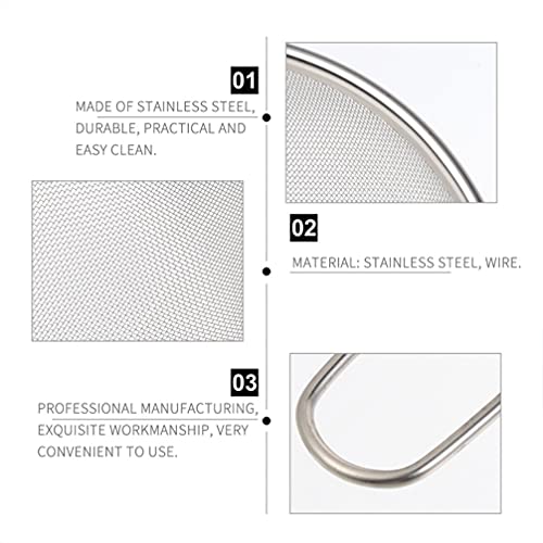 STOBOK 2pcs Pet Sand Shovel Reptile Sand Scoop Mesh Skimmer Scooper Pet Poo Shovel Kitchen Strainer Cat Litter Scoop Mesh Strainer Premium Sand Shovel Climbing Pet Barbed Wire Fine Mesh