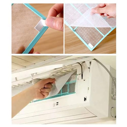 10 Pack Mini Split Air Conditioner Vent Filters Cover Anti-Dust Secondary Air Cleaning Filter for Home Air Conditioners Vents Air Purification Wall Mounted A/C Unit Heat Pump Heater