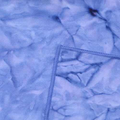 Eunzel Hot Yoga Mat Towel, Ultra-Absorbent Microfiber 72" x 26.5" - color: Z-indigo& Lavender (2 Pack )