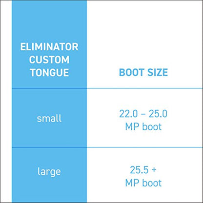 The Eliminator Ski Shin Guards for Skiing, Adult Ski Shin Guards for Skis and Snowboard Boots, Foam Pads to Reduce Discomfort, Boot Volume Reducer & Protector for Men & Women - size: Small