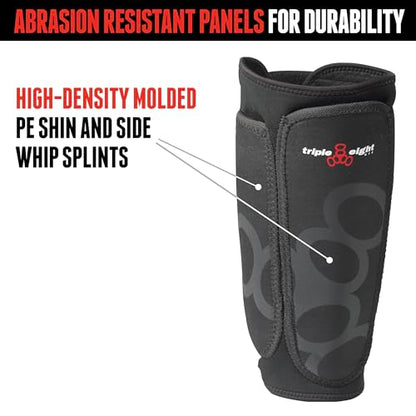 Triple Eight Exoskin Shin and Whip Guard Pads – Protective Shin Guards for BMX and Mountain Biking - size: Medium