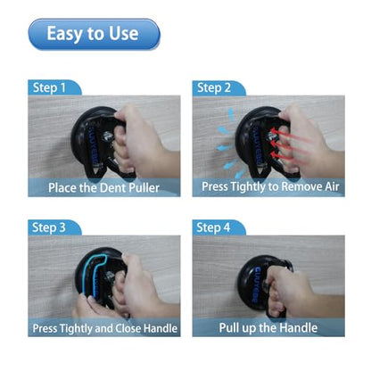 Heavy Duty Suction Cup, Vacuum Suction Cups for TV LED LCD Glass Mirror Screen Panel Granite Tiles and Compatible with Dent Puller to car Repairs Lifting Handle Removal Tool 2 Pack