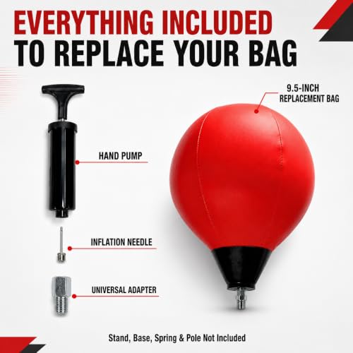 Replacement Punching Bag with Universal Adapter for Most Stands, 2 Sizes
