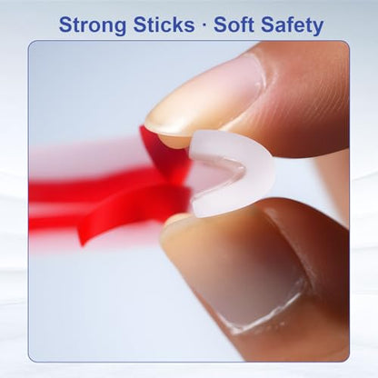 Ultra-Soft Silicone Edge Guards for Baby Proofing,Edge Protector 100% Silicone,Pre-Taped Adhesive Corner Protectors,Clear Child-Safe Table & Furniture Bumpers (1cmx1m)