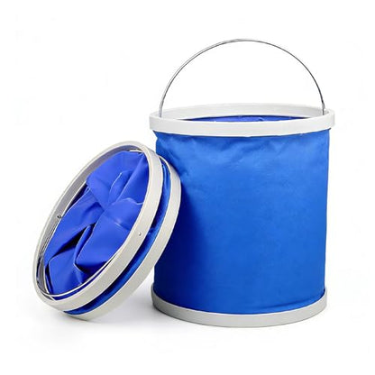 Car Collapsible Water Bucket, Vehicle Portable Water Container, Waterproof Fabric Pop Up Bucket for Car Washing, Camping & Emergency Water Storage (11L) - size: 1 PC #11L