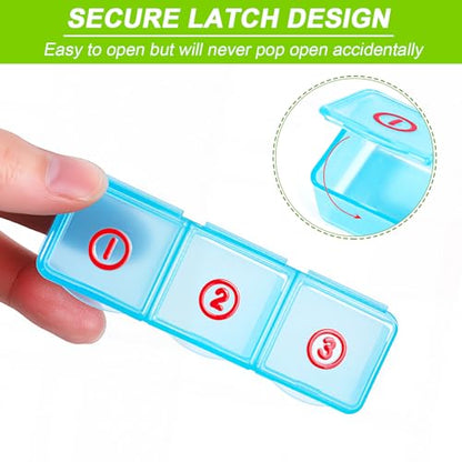 Pill Organizer with 3 Compartments 7 Day Metal Pill Box for Fish Oil/Food Supplements Travel Pill Box. (Rectangle-Silver, Large Rectangle) - color: Rectangle-silver