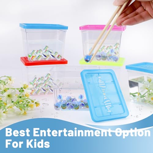 30 Pack Plastic Fish Bowl with Lids, 12 Oz Small Rectangle Gold Fish Tank, Fishbowl Candy Bowl, Tarantula Enclosure Snake Breeding Case, Mini Fish Box for Pets