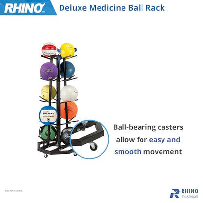 Champion Sports Medicine Ball Storage – Durable Racks & Trees for Organized Gym, Fitness & Sports Storage - style: Deluxe Medicine Ball Tree