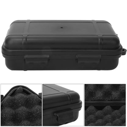 Portable Water proof Tool Box – 7.9x4.7x2.4 Inch Shockproof Organizer with Foam Lining for Outdoor, Camping & Fishing Tools