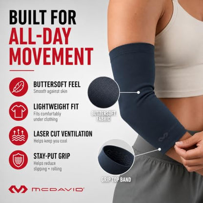 McDavid Infused Therapy Buttersoft Elbow Sleeve - size: Small