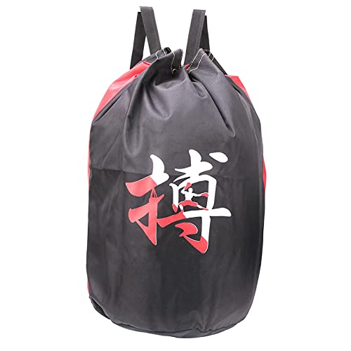 52 x 43 cm / 20.5 x 16.9 in Taekwondo Drawstring Backpacks, Oxford Cloth Unisex Gym Sports Bag, Taekwondo Sparring Backpack - size: Protective gear bag with the word fight