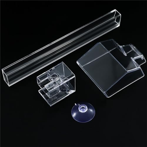 Fish Feeding Tube and Dish, Acrylic Fish Feeder Brine Shrimp Food Feeding for Fish Tank Aquarium Shrimp