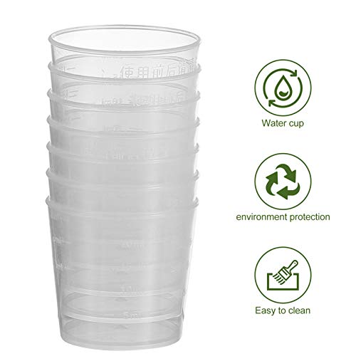 ORFOFE 20pcs Measuring Cups for Reptiles Feeding Bowls Liquid Food and Water Cups for Lizard Portable and Lightweight Accurate Scale for Daily Feeding Needs