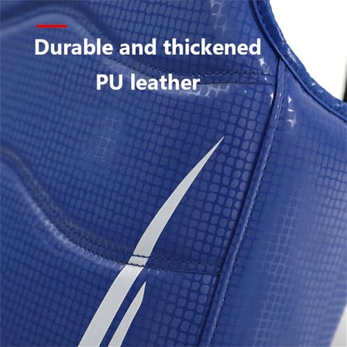 Martial Arts Chest Protector, Taekwondo Boxing MMA Muay Thai Kickboxing Karate Sparring Body Guard Training Protective Pad - color: Blue, size: Medium