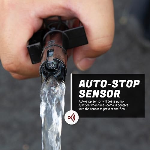 TERA PUMP Auto Stop Sensor Aquarium Water Transfer Pump | Fast 2.4 GPM, Drain Up To 40 Gallon Fish Tanks, Aquarium Water Changer, Drain a 10 Gallon Tank in 5 Minutes