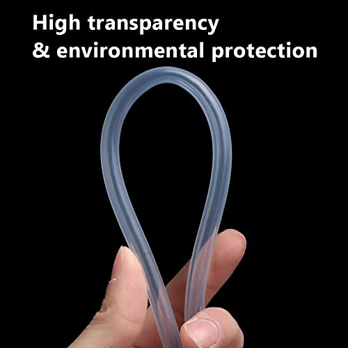 1mm ID Silicone Tubing, Food Grade 1mm ID x 2mm OD 3Feet Length Clear Tube High Temp Pure Silicon Hoses for Home Brewing Winemaking - size: 1mm x 2mm, style: 3 Feet Lenght