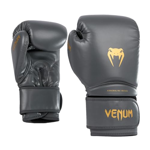 Venum Contender 1.5 Kids Boxing Gloves - color: Graphite/Gold, size: 4-Ounce