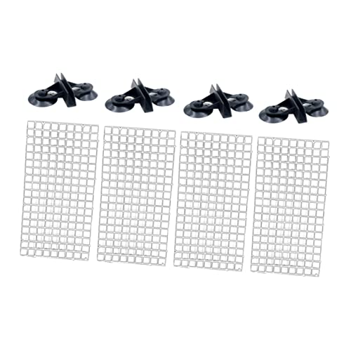 Beaupretty 2sets Fish Tank Divider Spliced Lattice Plate Aquarium Accessories Suction Cups for Betta Fish Random Color