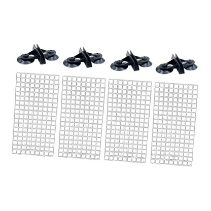 Beaupretty 2sets Fish Tank Divider Spliced Lattice Plate Aquarium Accessories Suction Cups for Betta Fish Random Color