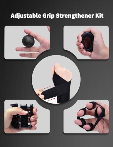 Hand Grip Strengthener, Adjustable 11-220LBS with Counter Forearm Training