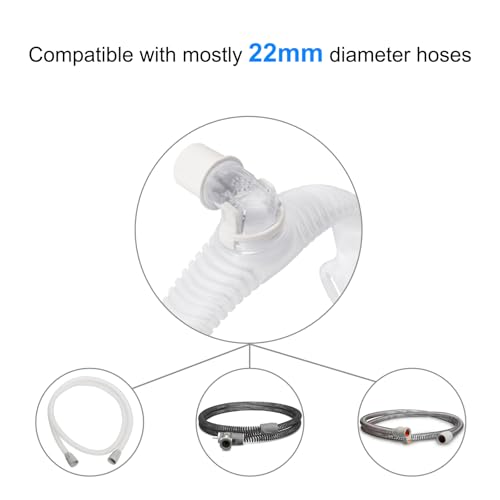 2PCS Elbow Connector for Airfit F30i Cpap Full Face Mask P30i N30i X30i Nasal Pillows Mask Swivel Elbows, Compatible with Mostly Cpap Hose and Tubing